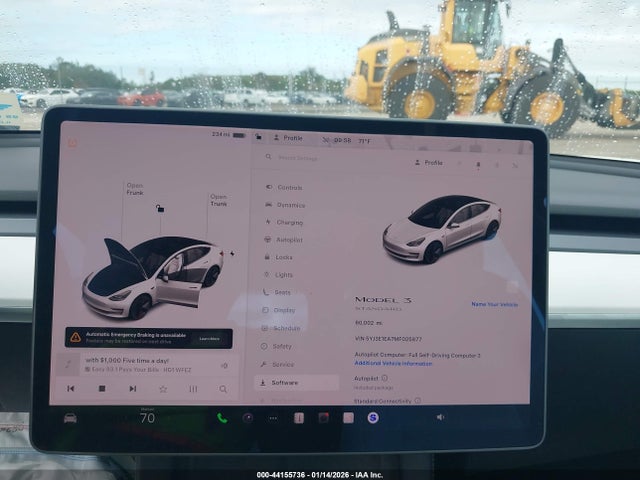 2021 TESLA MODEL 3 5YJ3E1EA7MF025877 Photo 6