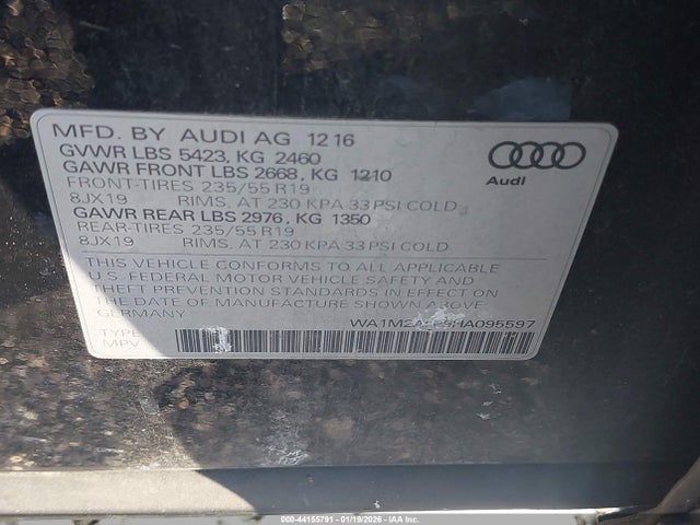 2017 AUDI Q5 WA1M2AFP9HA095597 Photo 8