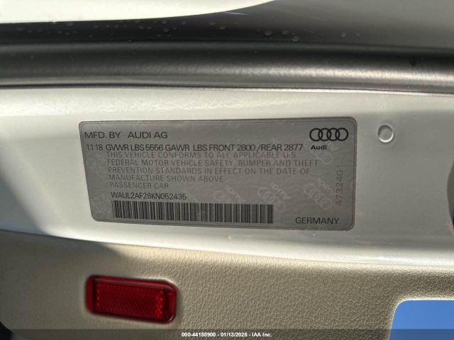 2019 AUDI A6 WAUL2AF26KN052435 Photo 8