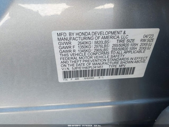 2023 ACURA MDX 5J8YE1H40PL041451 Photo 8