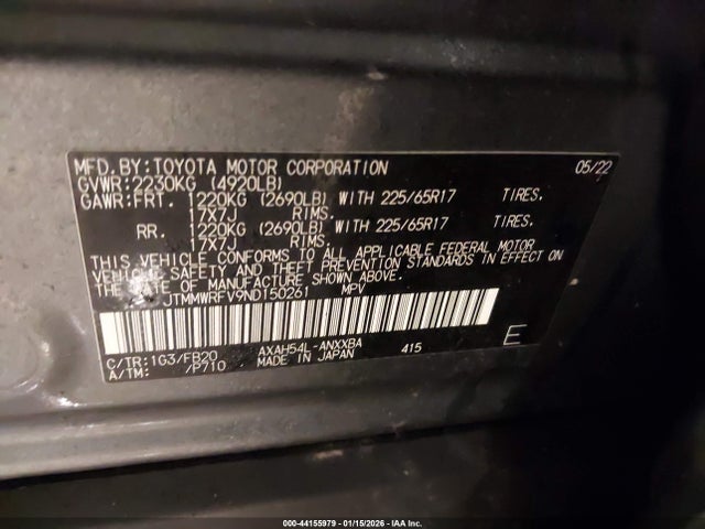2022 TOYOTA RAV4 HYBRID JTMMWRFV9ND150261 Photo 8