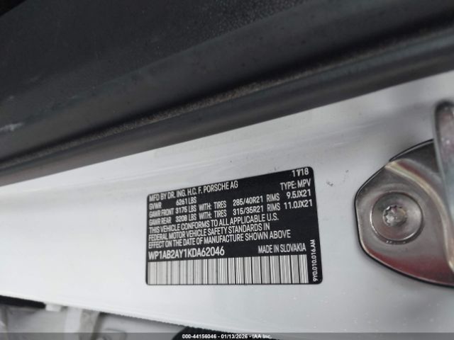 2019 PORSCHE CAYENNE WP1AB2AY1KDA62046 Photo 8