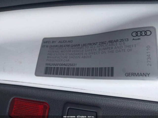 2017 AUDI A4 WAUANAF4XHN025831 Photo 8