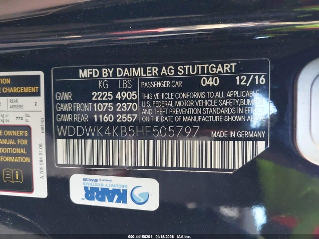 2017 MERCEDES-BENZ C 300 WDDWK4KB5HF505797 Photo 8