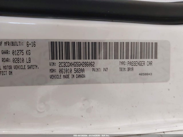 Dodge Charger Sxt 2016 2C3CDXHG5GH286062 Image 9