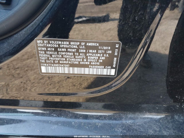 2014 VOLKSWAGEN PASSAT 1VWAT7A39EC047267 Photo 8