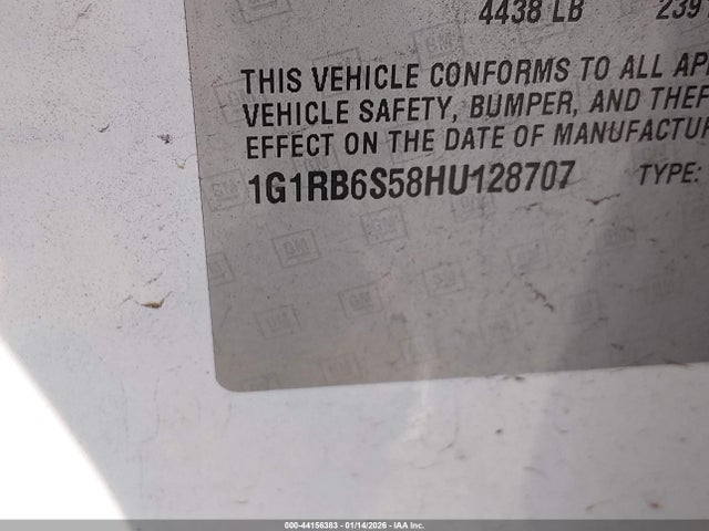1G1RB6S58HU128707 Chevrolet Volt Premier