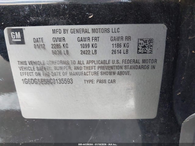 2012 CADILLAC CTS 1G6DG5E55C0135593 Photo 8