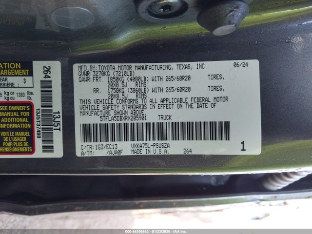 2024 TOYOTA TUNDRA 5TFLA5DBXRX205901 Photo 8