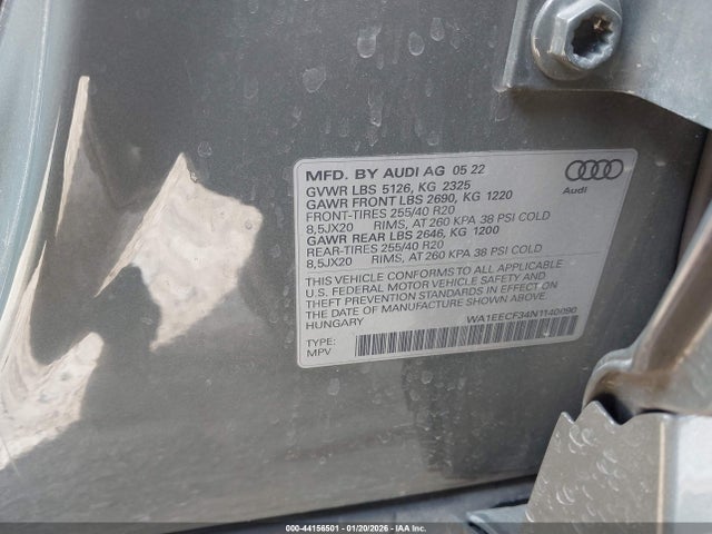 2022 AUDI Q3 WA1EECF34N1140090 Photo 8
