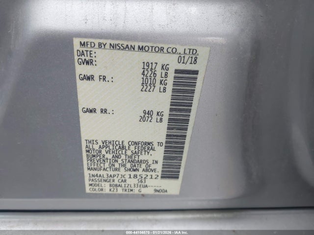 2018 NISSAN ALTIMA 1N4AL3AP7JC185212 Photo 8