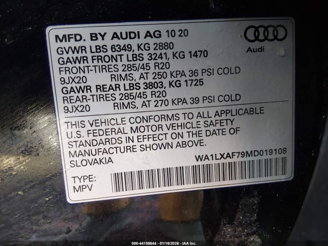 2021 AUDI Q7 WA1LXAF79MD019108 Photo 8