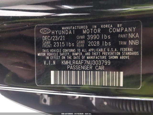 Продажа на аукционе авто 2022 Hyundai Elantra N Line, vin: KMHLR4AF7NU303799, номер лота: 44156685