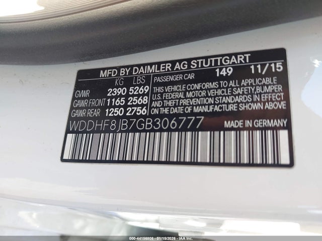 Продажа на аукционе авто 2016 Mercedes-benz E 350 4matic, vin: WDDHF8JB7GB306777, номер лота: 44156808