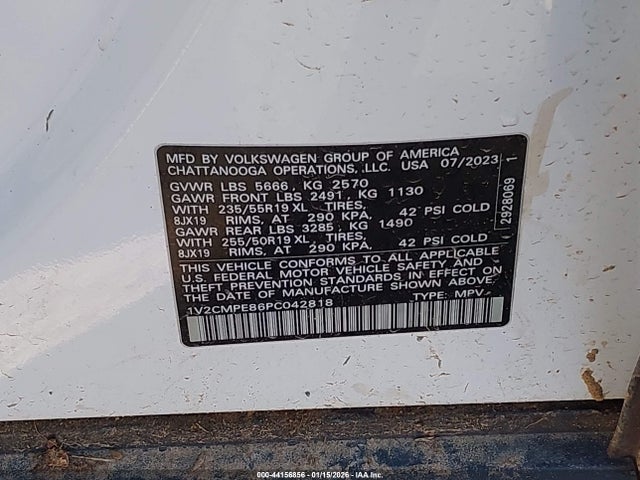 Продажа на аукционе авто 2023 Volkswagen Id.4 Pro, vin: 1V2CMPE86PC042818, номер лота: 44156856