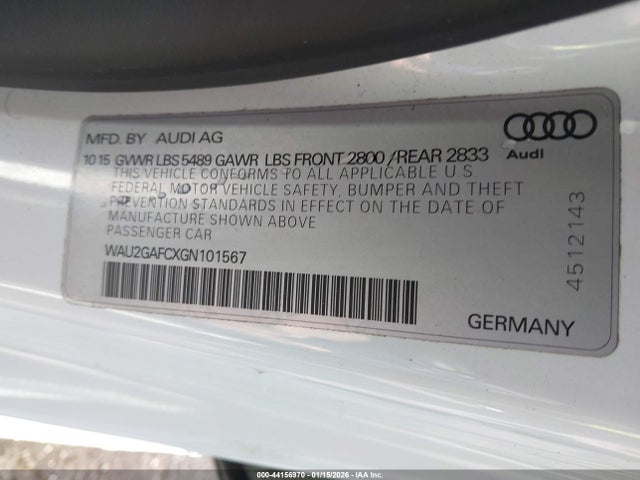 2016 AUDI A7 WAU2GAFCXGN101567 Photo 8
