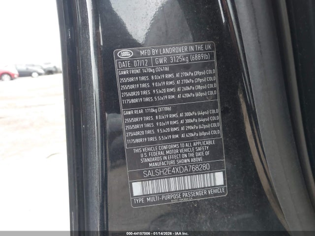 2013 LAND ROVER RANGE ROVER SPORT SALSH2E4XDA768280 Photo 8