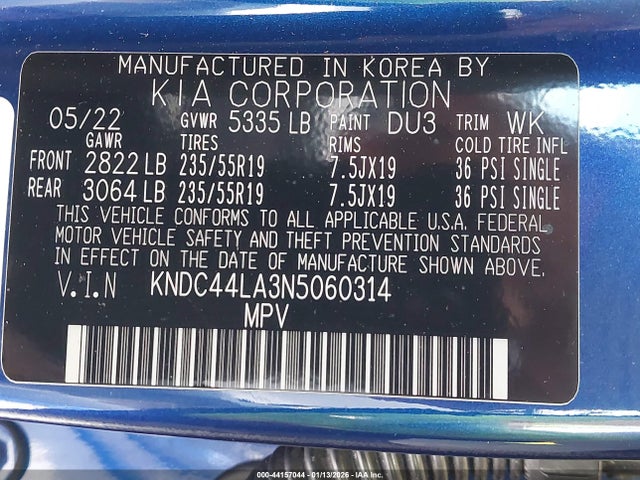 KIA Ev6 Gt-line 2022 KNDC44LA3N5060314 Image 9