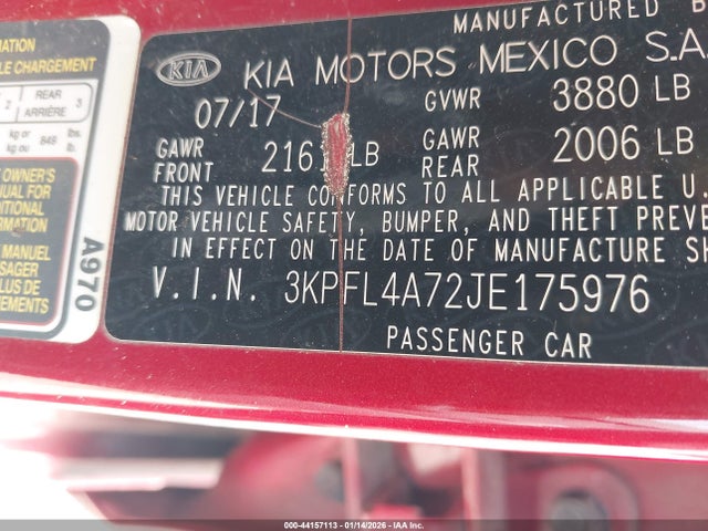 KIA FORTE S 2018 3KPFL4A72JE175976 Image 9