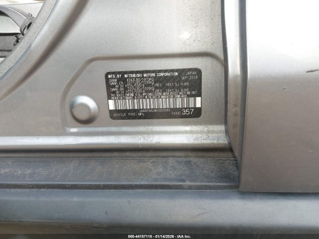 Aukcja sprzedaży 2019 Mitsubishi Outlander Sport 2.0 Es, vin: JA4AP3AU9KU003083, numer aukcji: 44157115