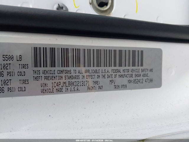 1C4PJMLB0KD213171 Jeep Cherokee Latitude Plus 4x4
