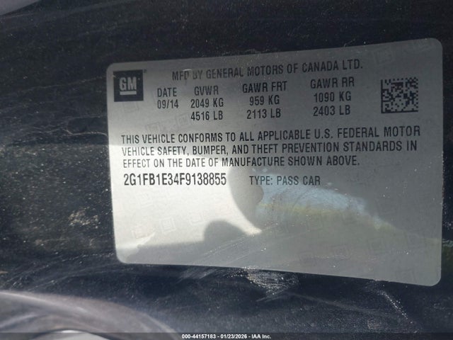 Chevrolet Camaro 2ls 2015 2G1FB1E34F9138855 Image 9