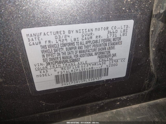Nissan Kicks S Xtronic Cvt 2024 3N1CP5BV5RL538937 Image 9
