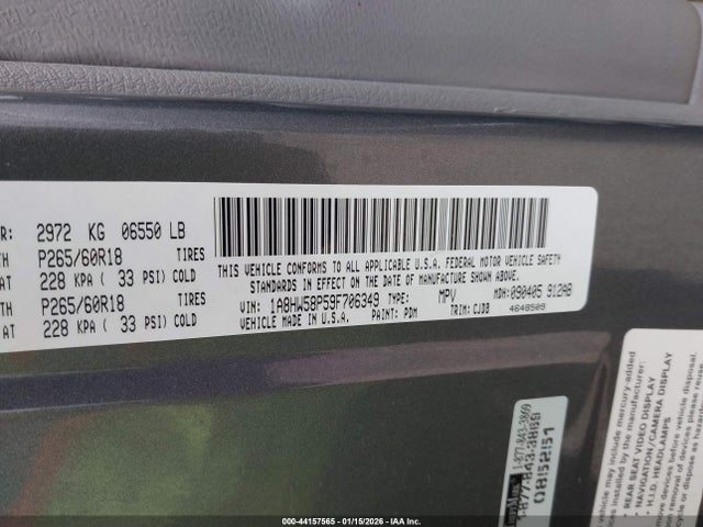 2009 CHRYSLER ASPEN 1A8HW58P59F706349 Photo 8