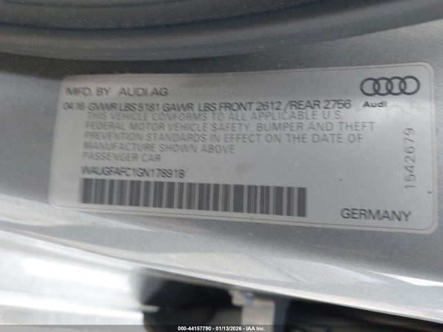 2016 AUDI A6 WAUGFAFC1GN178918 Photo 8