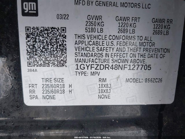 2022 CADILLAC XT4 1GYFZDR48NF127705 Photo 8