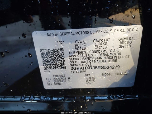 3GPKHXRJ5RS534279 Honda Prologue Touring