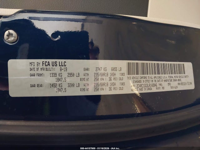 Продажа на аукционе авто 2020 Chrysler Pacifica Limited, vin: 2C4RC1GG3LR102846, номер лота: 44157989