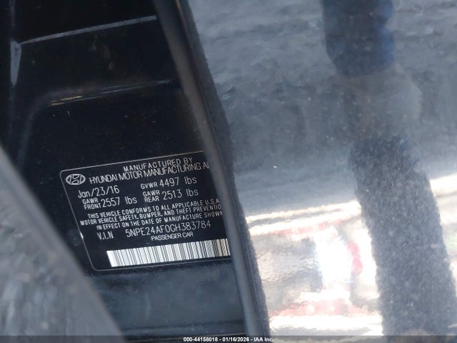 Hyundai SONATA SE 2016 5NPE24AF0GH383784 Image 9
