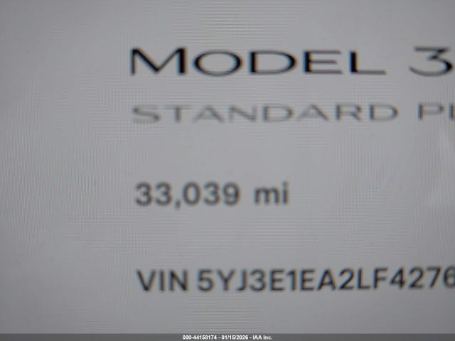 5YJ3E1EA2LF427630 Tesla MODEL 3