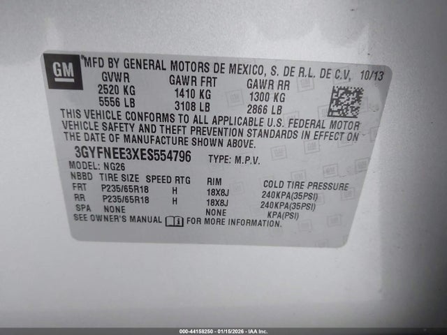 2014 CADILLAC SRX 3GYFNEE3XES554796 Photo 8