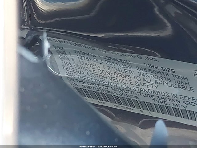 2018 ACURA MDX 5J8YD3H39JL004699 Photo 8
