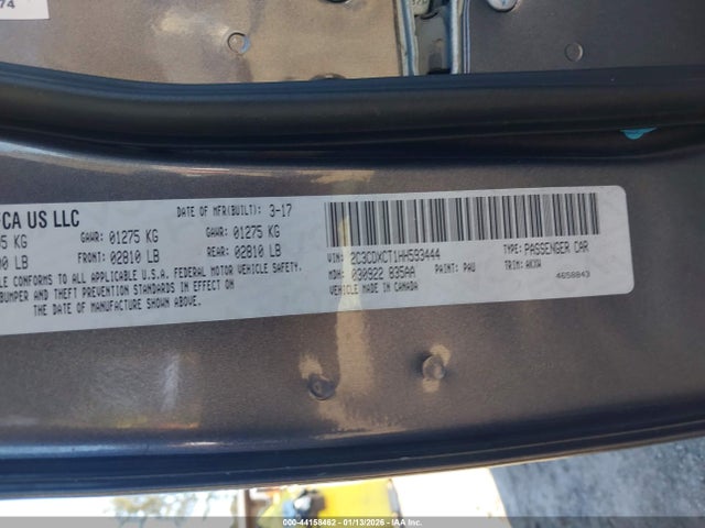 2C3CDXCT1HH593444 Dodge Charger R/t Rwd