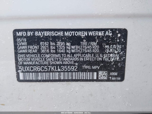 2019 BMW X5 5UXCR6C57KLL35592 Photo 8