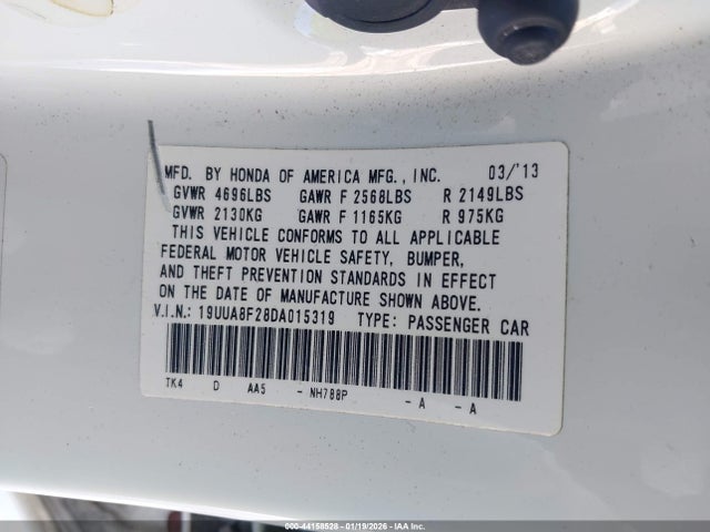 2013 ACURA TL 19UUA8F28DA015319 Photo 8