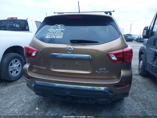 2017 Nissan Pathfinder Platinum მანქანა იყიდება აუქციონზე, vin: 5N1DR2MM3HC612540, აუქციონის ნომერი: 44158584