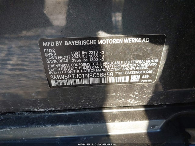 2022 BMW 3 SERIES 3MW5P7J01N8C56859 Photo 8