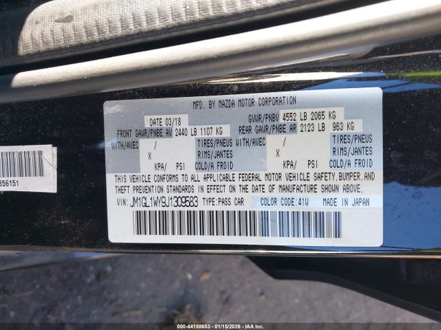 2018 MAZDA MAZDA6 JM1GL1WY9J1309583 Photo 8