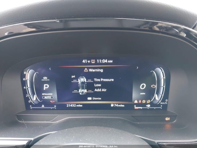 44158713 :رقم المزاد ، 5N1AL1FS8SC336504 vin ، 2025 Infiniti Qx60 Luxe Awd مزاد بيع