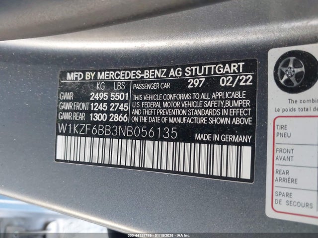2022 MERCEDES-BENZ AMG E 53 W1KZF6BB3NB056135 Photo 8