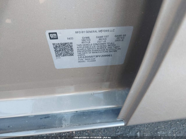 1G1ZD5ST3PF209961 Chevrolet Malibu Fwd 1lt