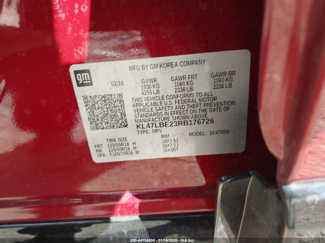 Aukcja sprzedaży 2024 Buick Envista Sport Touring Fwd, vin: KL47LBE23RB176726, numer aukcji: 44158856