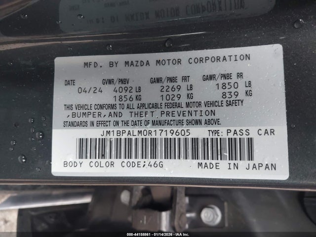 JM1BPALM0R1719605 Mazda Mazda3 2.5 S Preferred