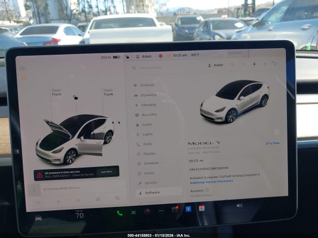 2021 TESLA MODEL Y 5YJYGDEE3MF240709 Photo 6
