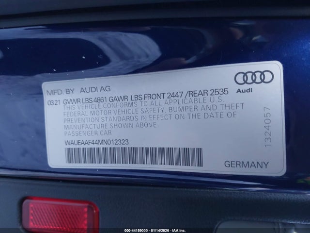 2021 AUDI A4 WAUEAAF44MN012323 Photo 8