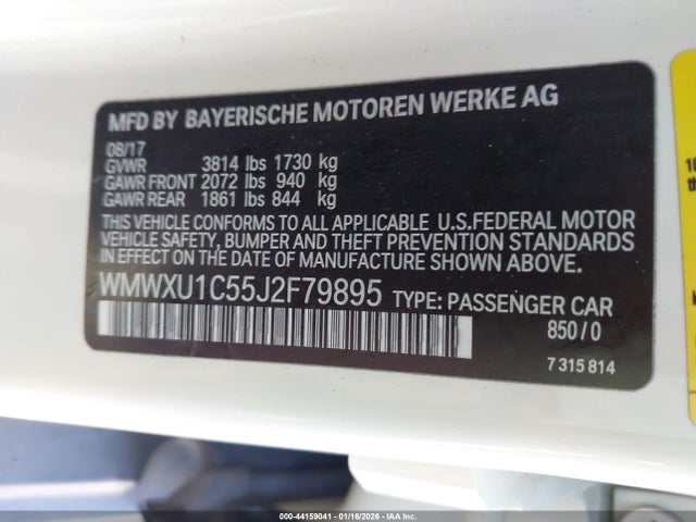 2018 MINI HARDTOP WMWXU1C55J2F79895 Photo 8